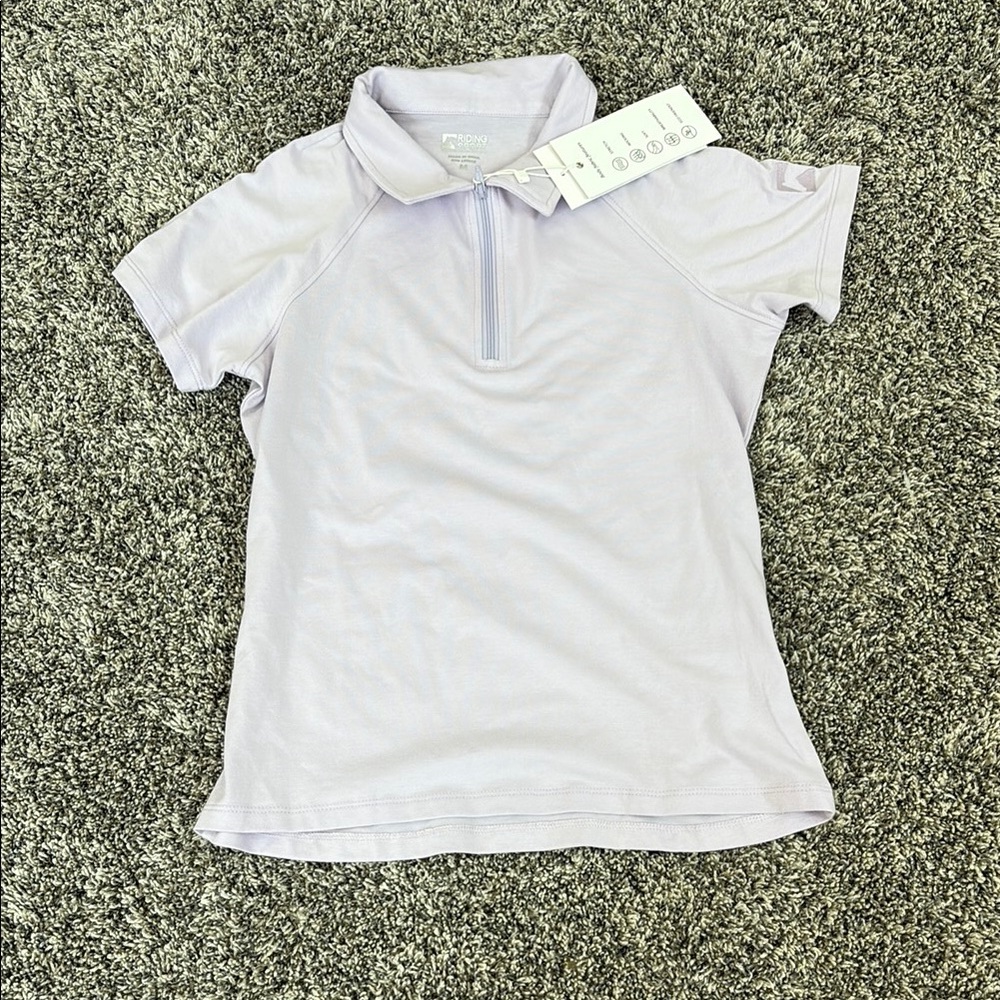 Riding sport kids lark polo shirt purple
